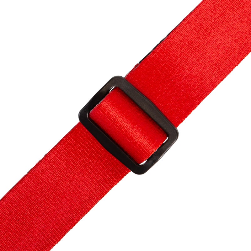 Levy's حزام جيتار للأطفال من ليفي 1.5 بوصة مع تعديل ثلاثي الانزلاق؛ أحمر (MPJR-RED) - Image 2
